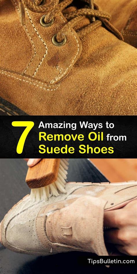 remove oil from suede shoes.